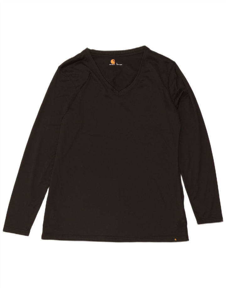 Carhartt ženska majica dugih rukava UK 16 veliki crni poliester