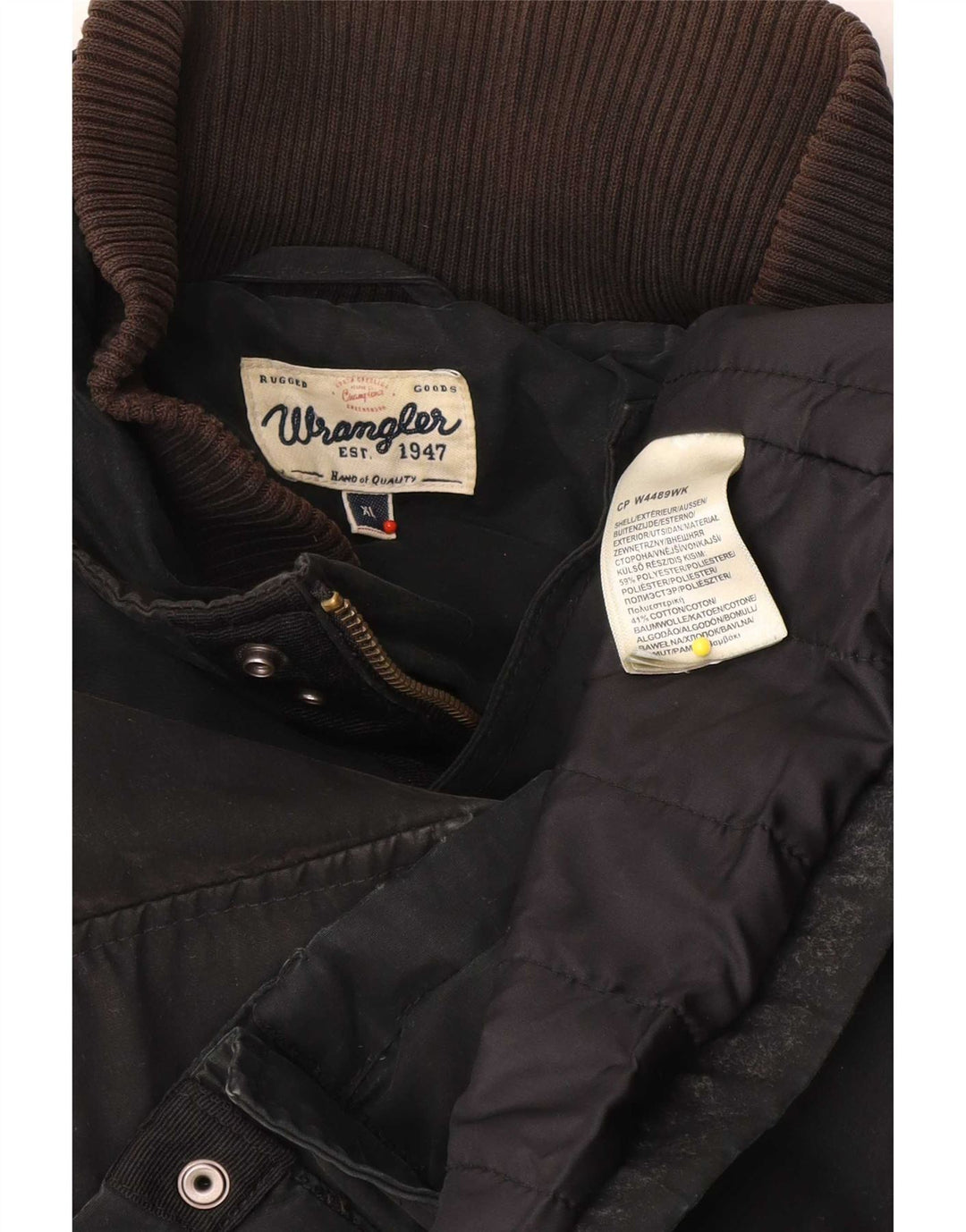 Wrangler muška pomoćna jakna UK 42 XL crni poliester
