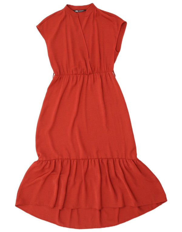 Zara ženska maksi haljina bez rukava UK 6 XS crvena