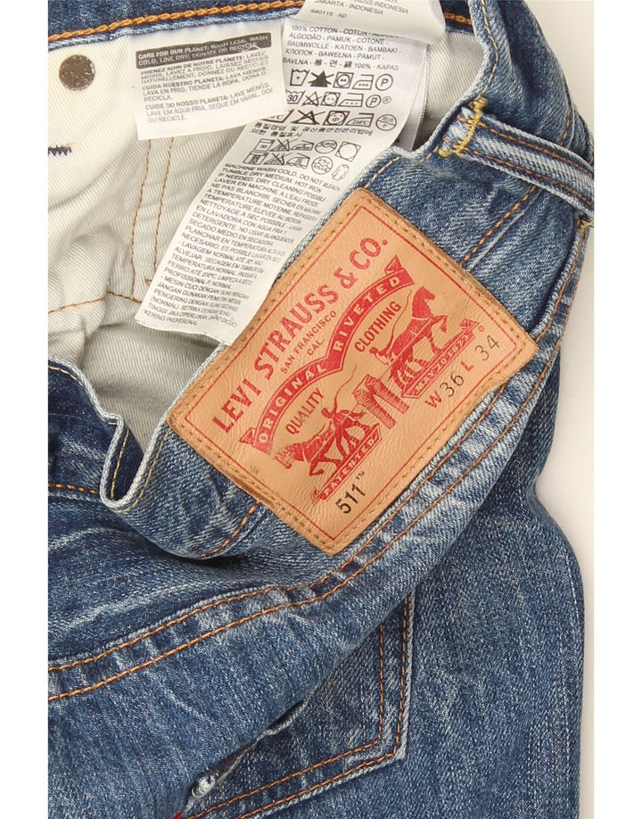 Levi's muške 511 uske traperice W36 L34 plavi pamuk
