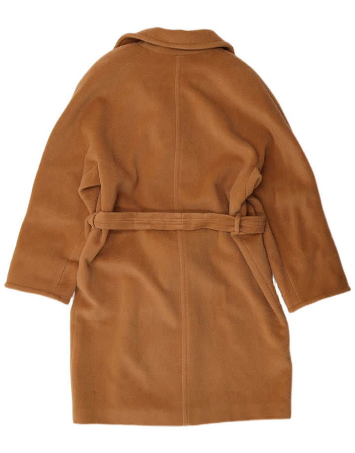 MARELLA ženski kaput s dvorednim kopčanjem UK 12 srednje bež djevičanske vune Classic