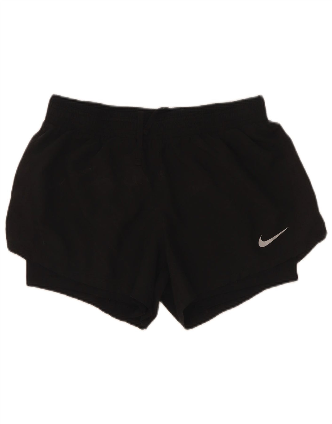 Nike ženske sportske kratke hlače UK 12 Srednje crni poliester