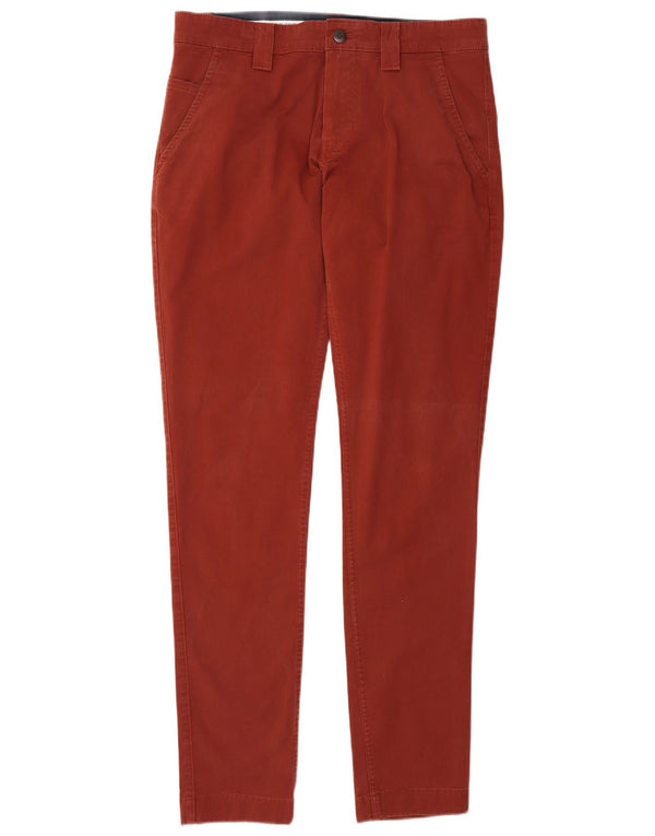Tommy Hilfiger Muške uske chino hlače W32 L34 Crveni pamuk