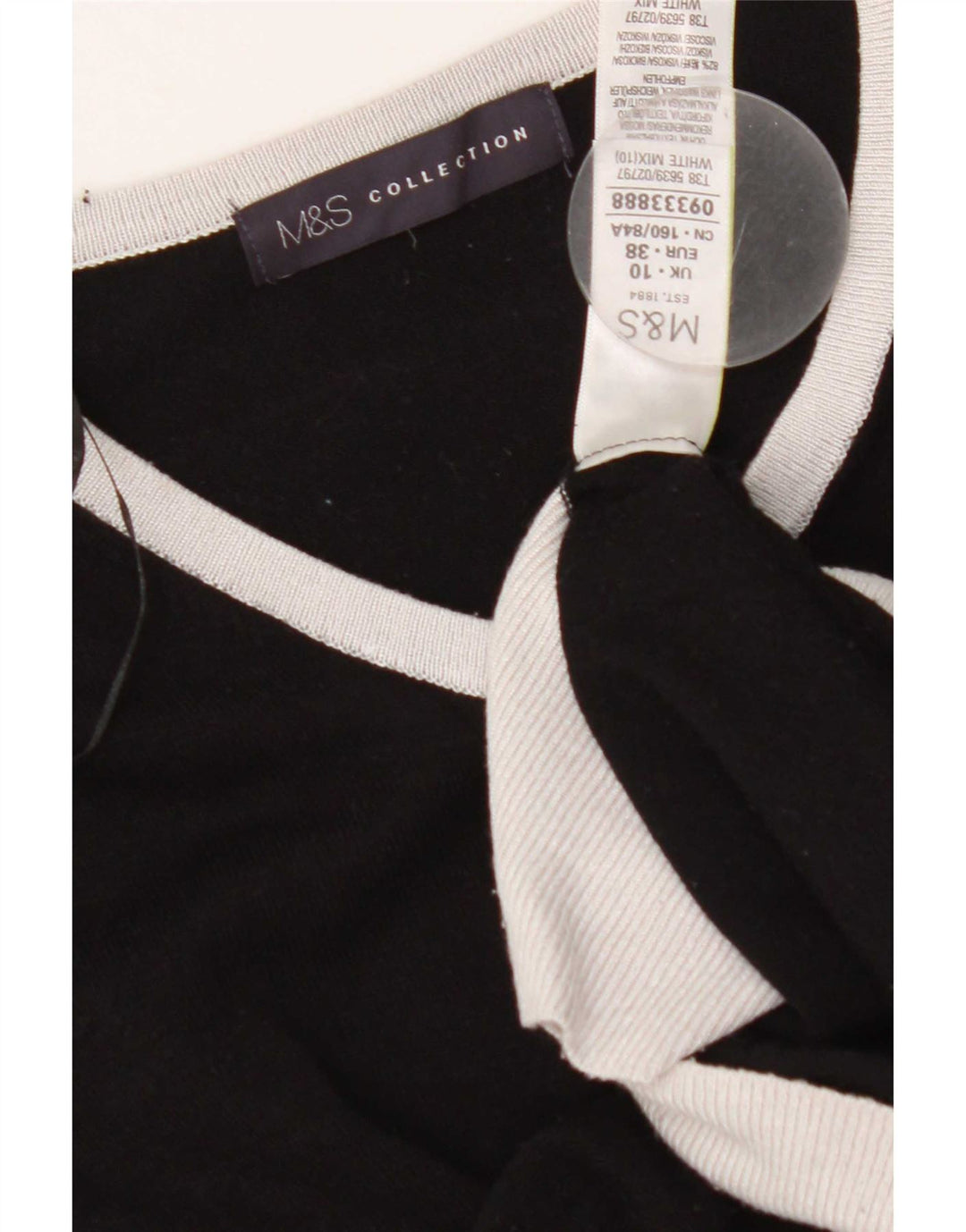 Marks & Spencer ženski kardigan pulover UK 10 Samll Black Colourblock