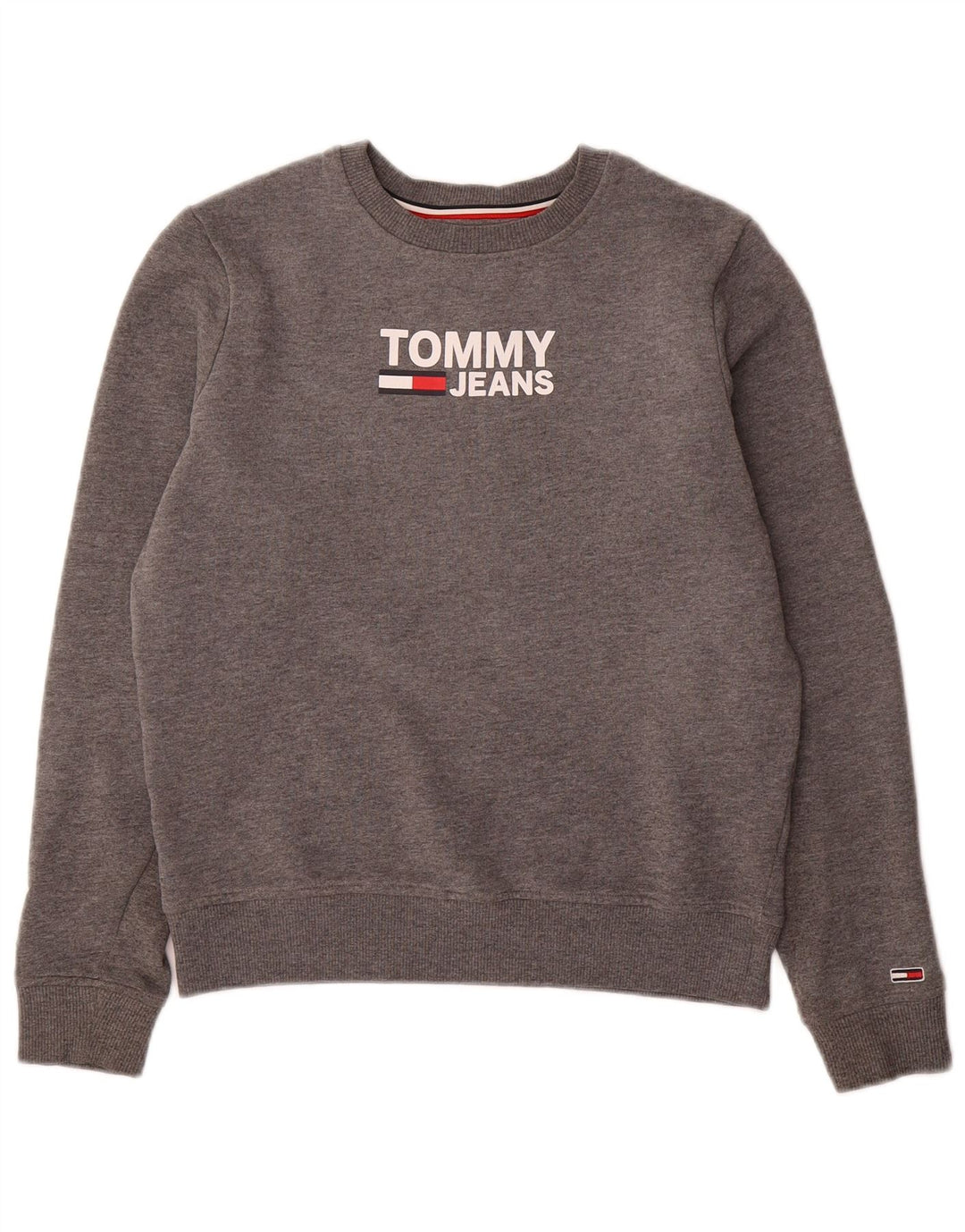 TOMMY HILFIGER Ženska prekomjerna majica s motivima UK 6 XS Siva