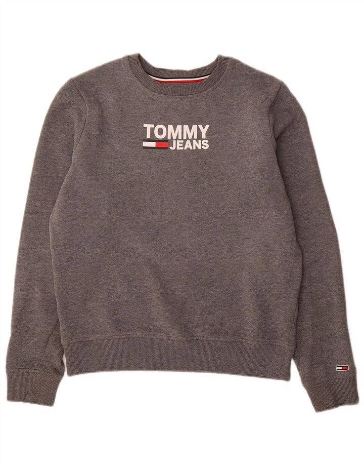 TOMMY HILFIGER Ženska prekomjerna majica s motivima UK 6 XS Siva