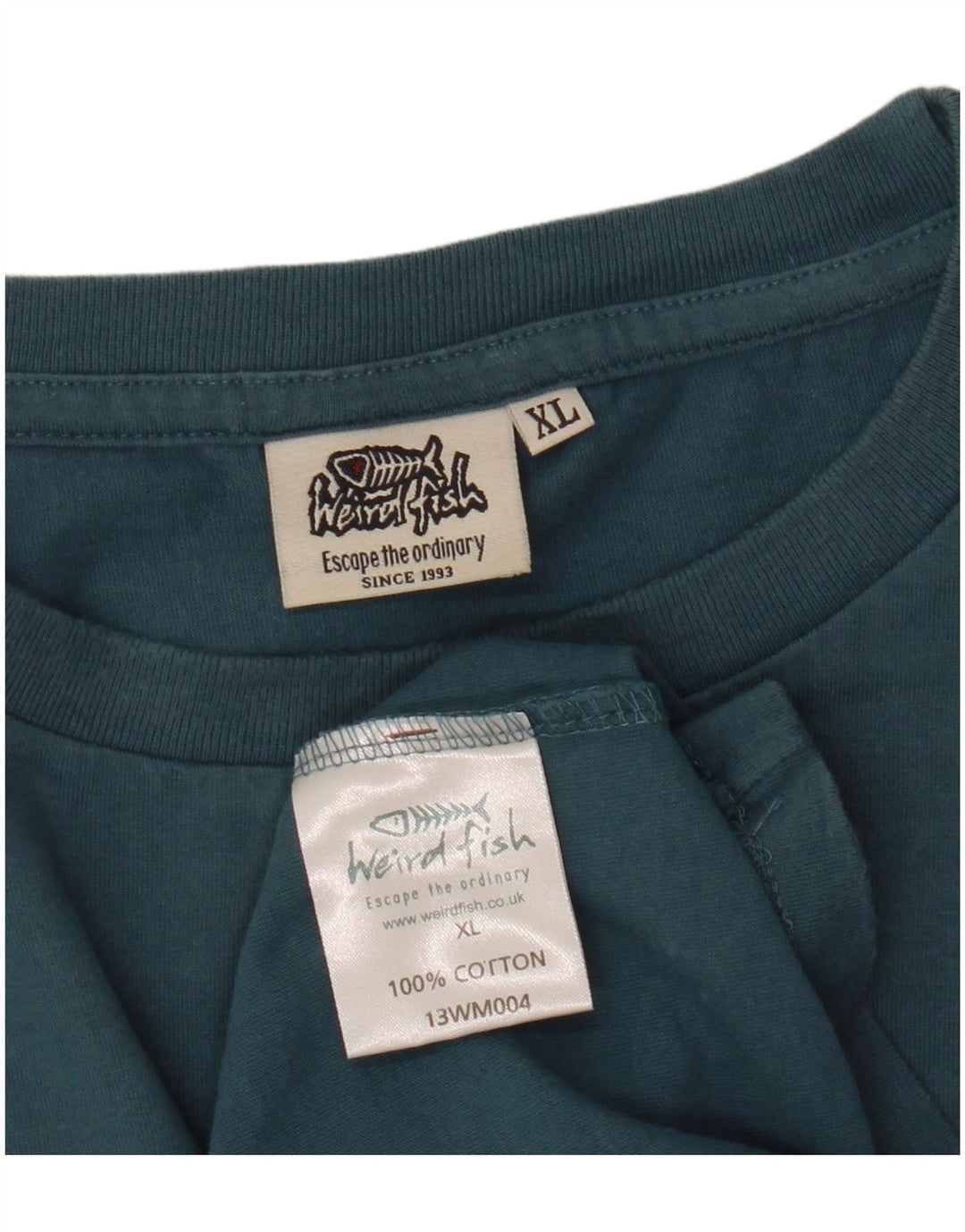 WEIRD FISH Muška majica kratkih rukava XL plavi pamuk s grafičkim motivima