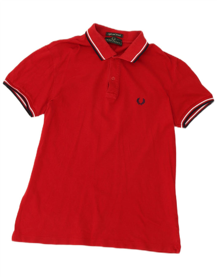 Fred Perry muška polo majica srednje crvene pamučne boje
