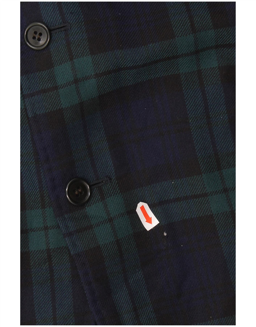 AQUASCUTUM Muška jakna sa 3 gumba UK 40 Veliki tamnoplavi karirani