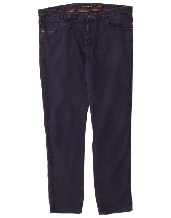 Massimo Dutti muške uske ležerne hlače EU 44 Large W34 L32 tamnoplave