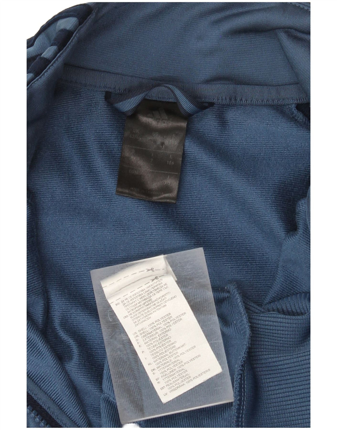 Adidas muška trenirka gornja jakna UK 42/44 srednje plava poliesterska boja