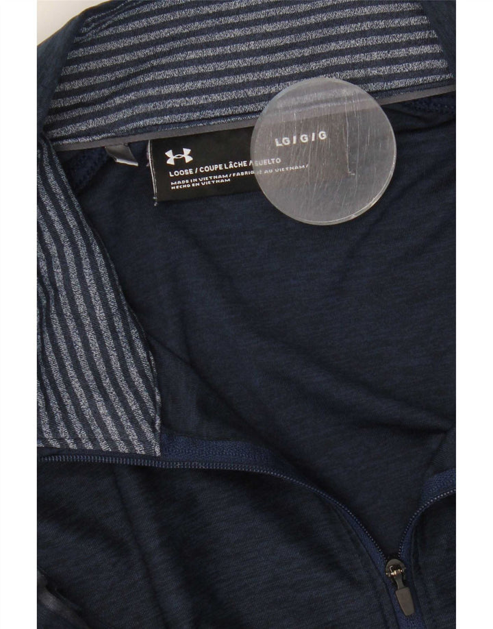 Under Armour muška majica s izrezom na patentni zatvarač Gornji dio velike trenirke tamnoplave boje