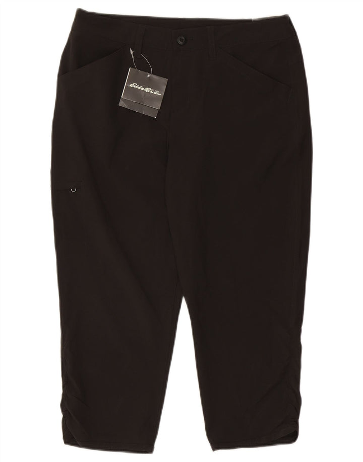 Eddie Bauer Ženske kapri hlače US 6 srednje W30 L20 crni poliester