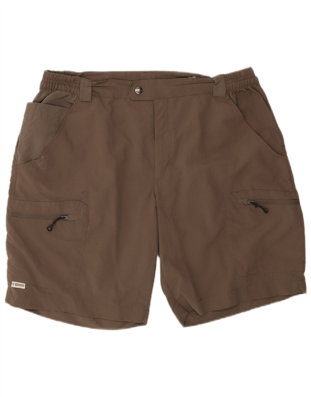 BRUGI Mens Cargo Shorts W36 Large Brown Polyester