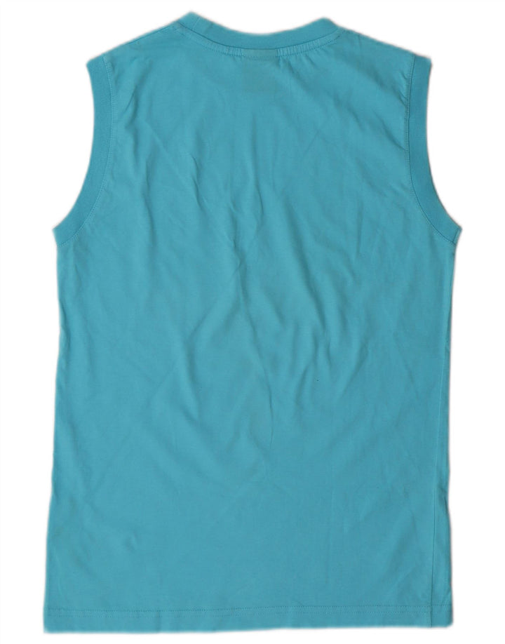 NIKE Boys Vest Top 13-14 Years Large Blue Pamuk
