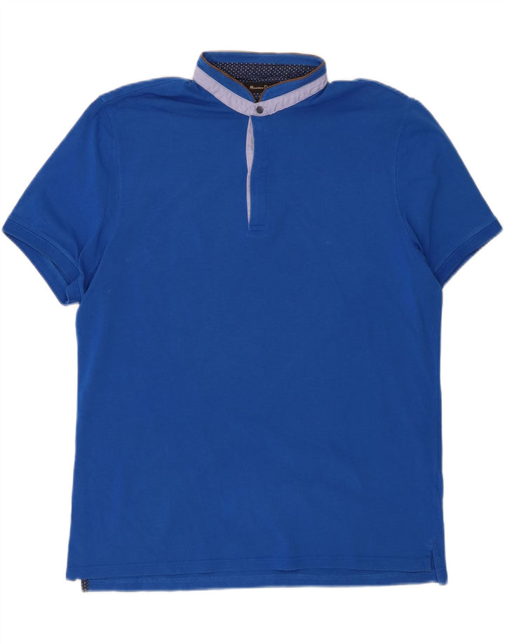 MASSIMO DUTTI Mens Polo Shirt XL Blue Vintage Massimo Dutti and Second-Hand Massimo Dutti from Messina Hembry 