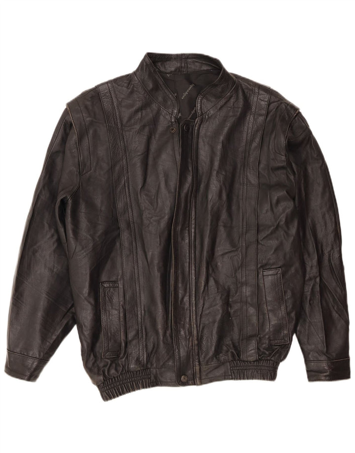 Vintage muška kožna jakna UK 36 Mala crna