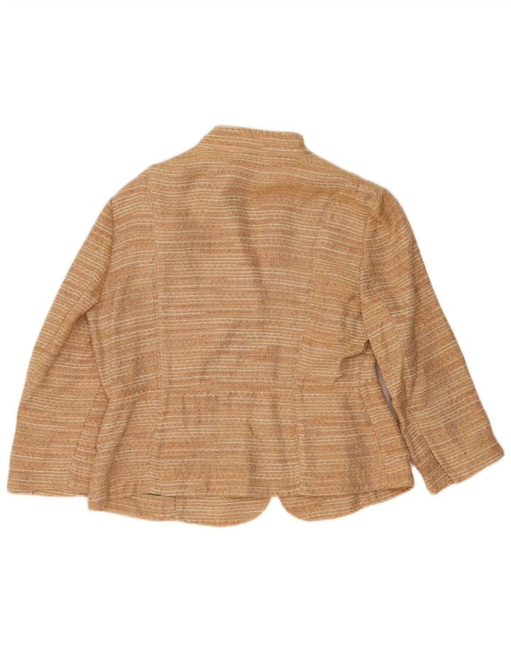 Zara ženski sako sa 3/4 rukavima EU 44 XL bež lan