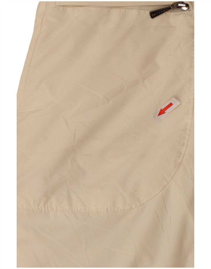 Vintage ženski podstavljeni kaput IT 48 XL prljavo bijeli poliester
