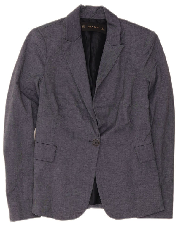 Zara ženski sako sa 1 gumbom UK 6 XS tamnoplavi acetat