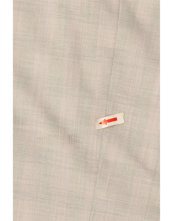 ZARA ženski sako s 1 gumbom EU 40 srednje sivi karirani poliester