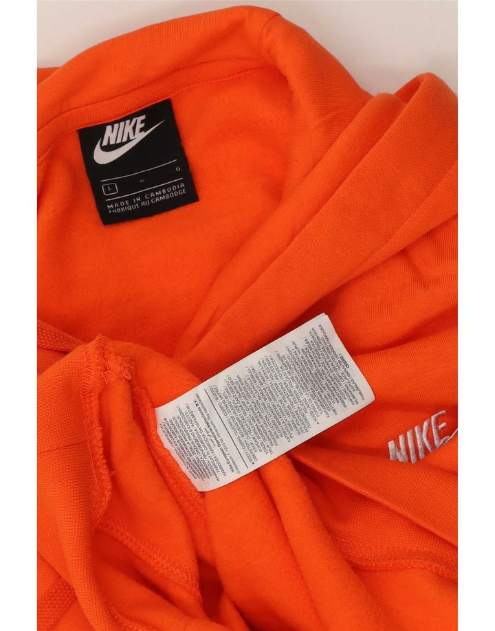 Nike muška majica s kapuljačom velika narančasta pamučna