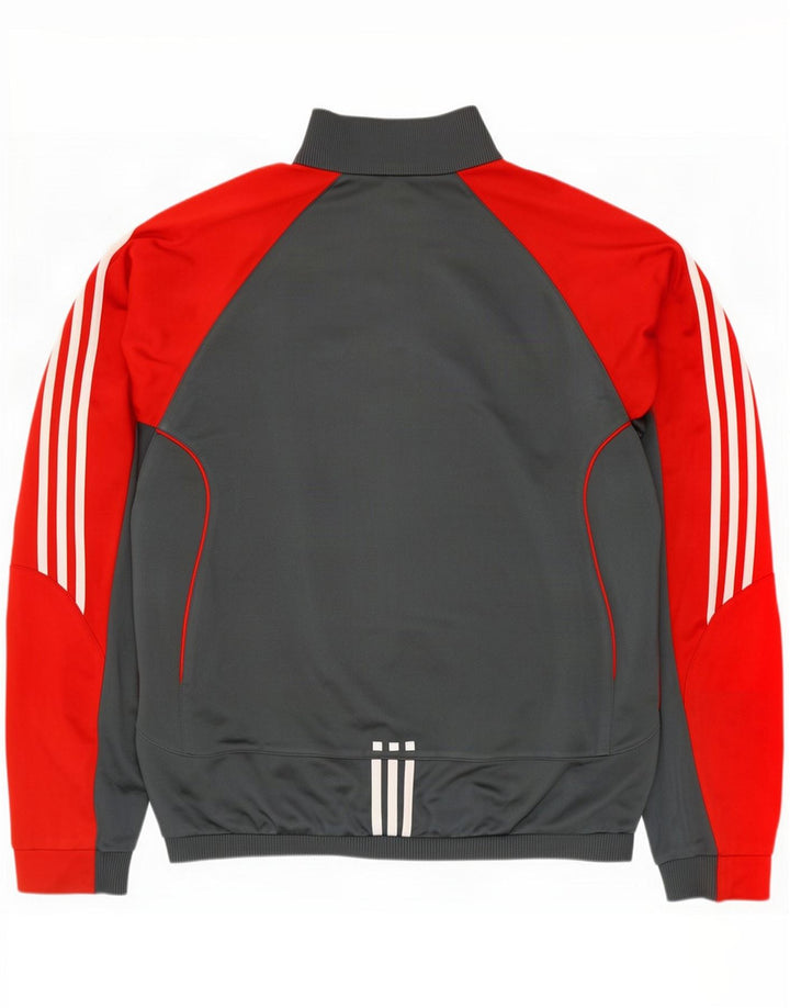 Adidas muška trenirka gornja jakna XL siva boja poliester
