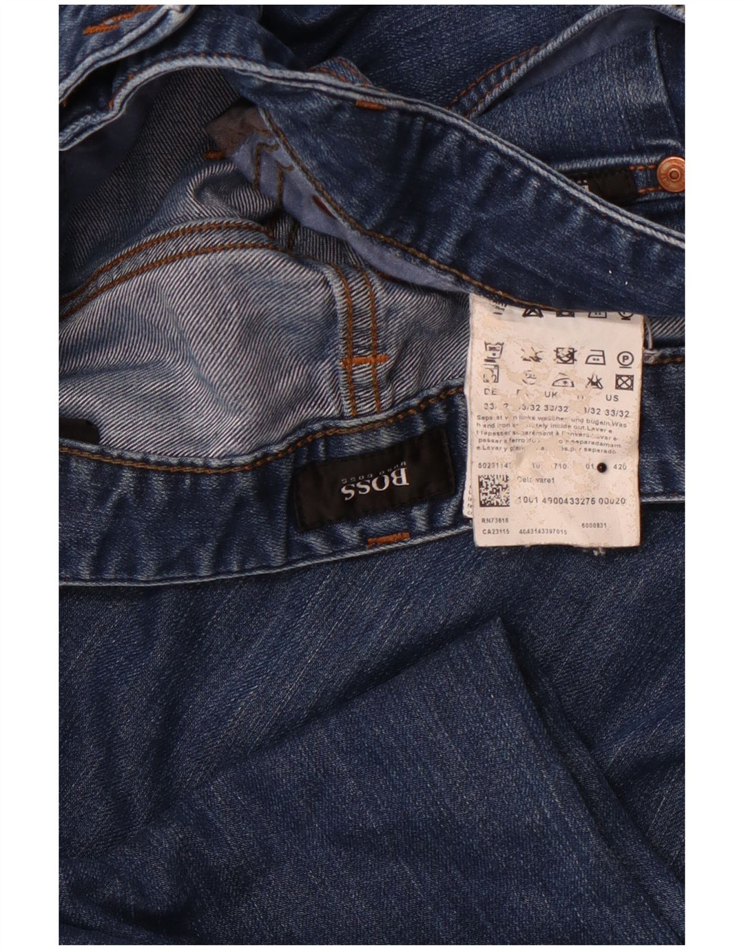 HUGO BOSS Ženske uske traperice W33 L32 Plavi pamuk