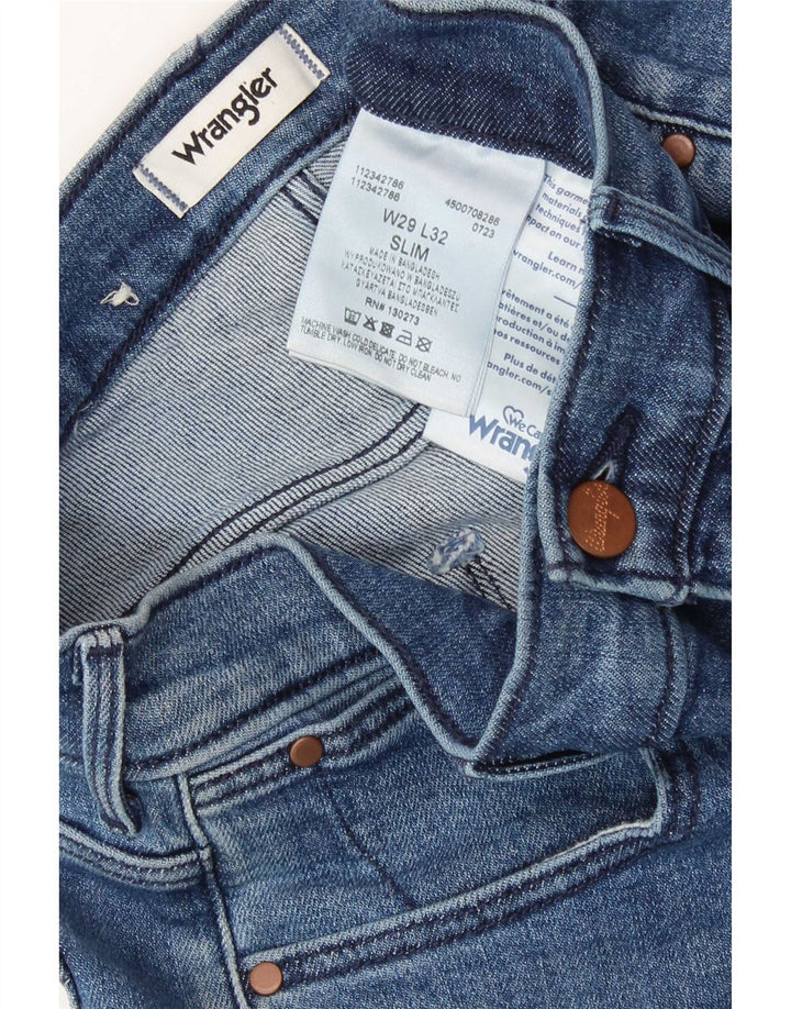 Wrangler ženske uske traperice W29 L32 plavi pamuk