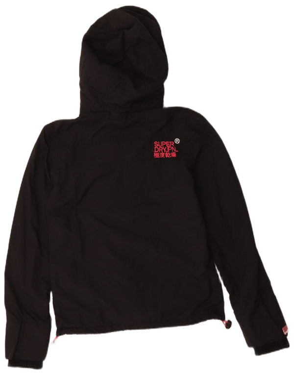 Superdry ženska jakna vjetrovka s kapuljačom UK 6 XS crna