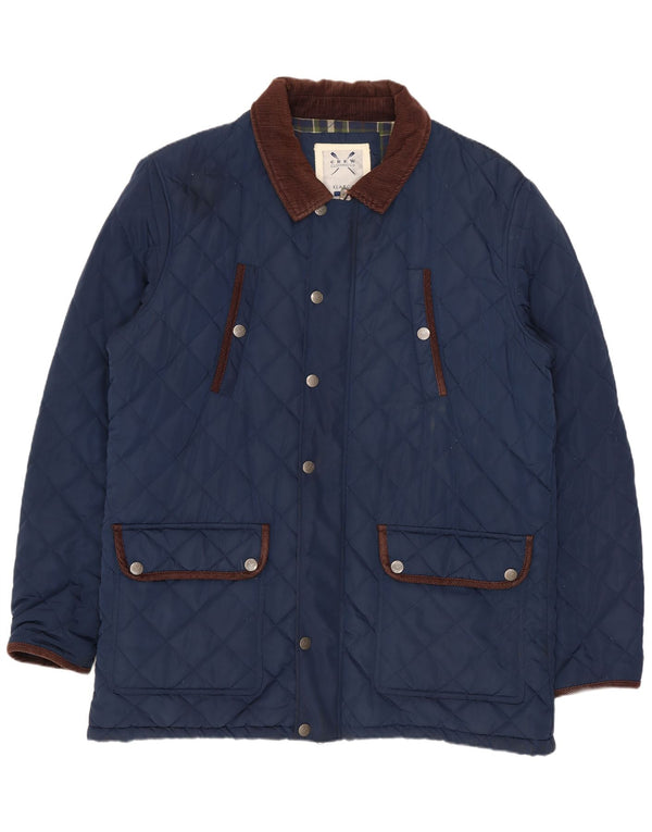 Crew Clothing Muška prošivena jakna UK 42 XL tamnoplavi poliester