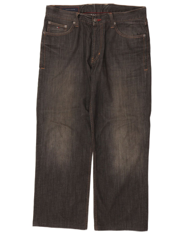 TOMMY HILFIGER Muške ravne traperice W31 L28 Sivi pamuk