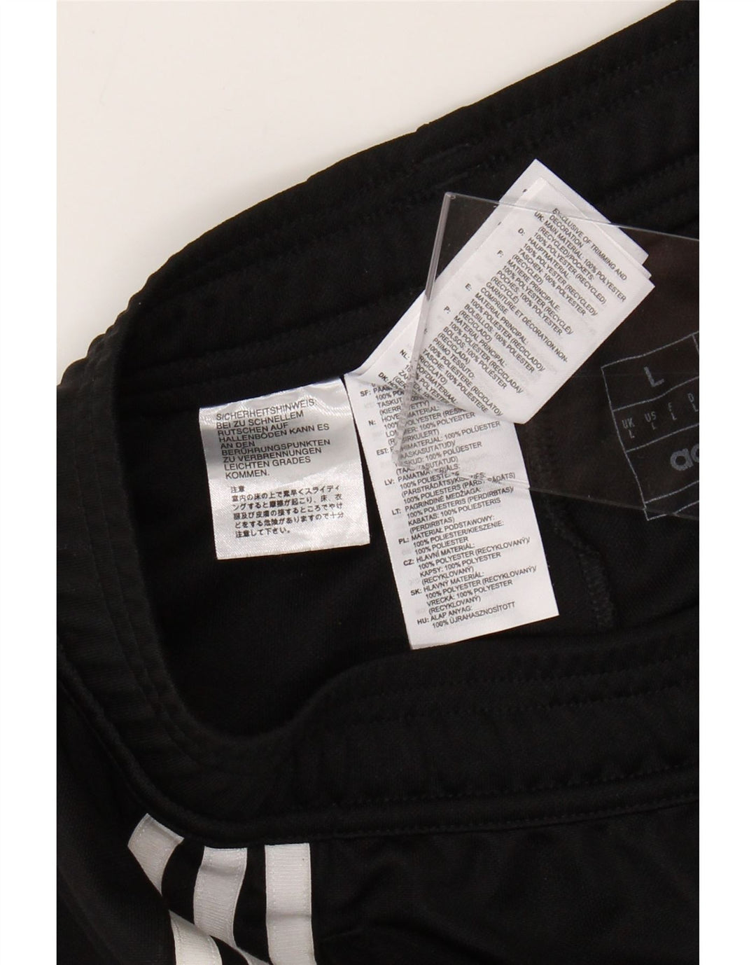 Adidas muške Aeroready hlače za trenirku, velike crne poliesterske hlače