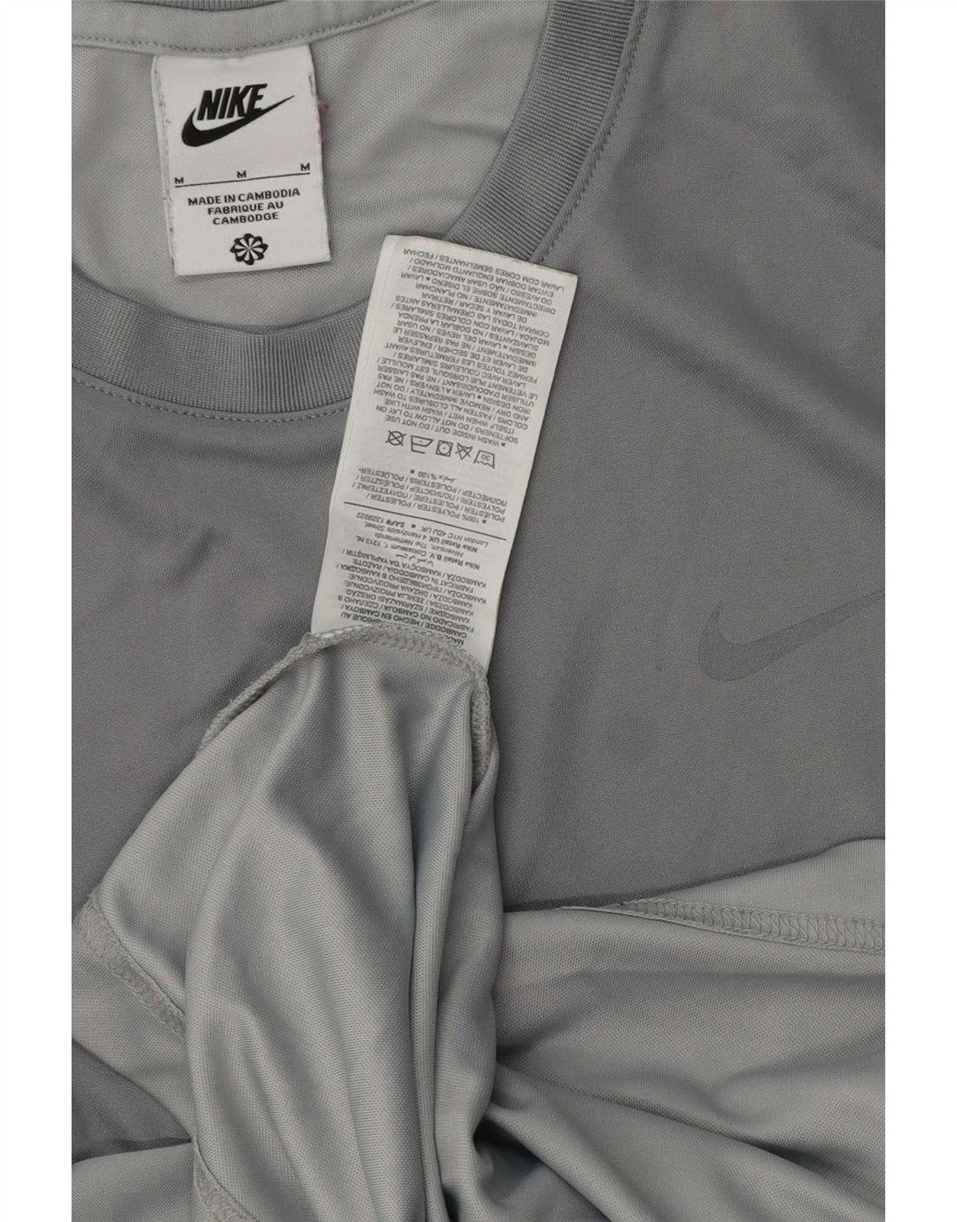 Nike muška majica s grafičkim motivima srednje sivi poliester