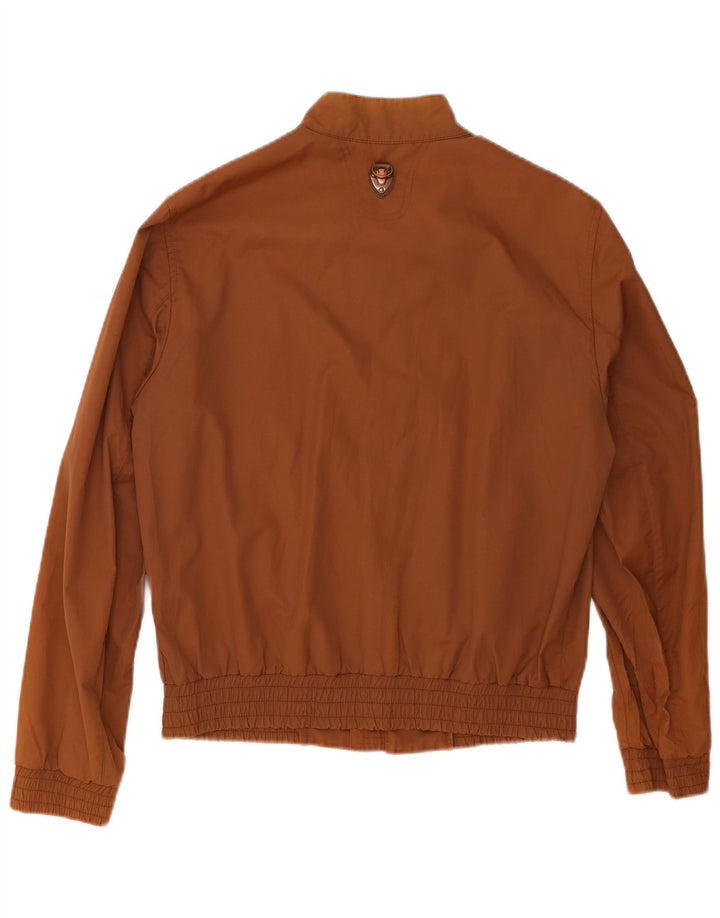 PIERO GUIDI Mens Bomber Jacket UK 40 Large Brown Nylon