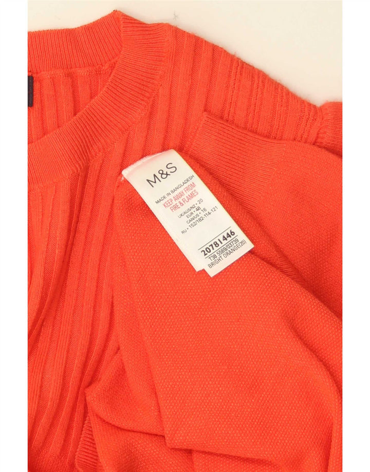 Top ženska bluza Marks & Spencer UK 20 2XL narančasta viskoza
