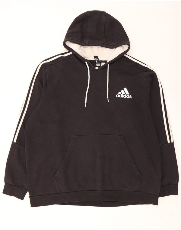 Adidas muška majica s kapuljačom 3XL crni pamuk