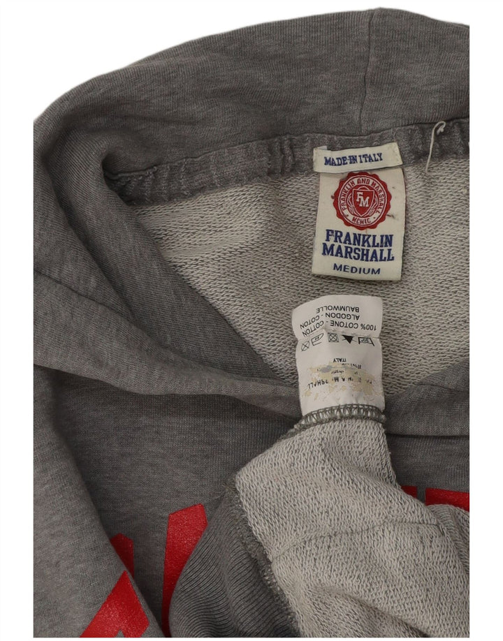 FRANKLIN & MARSHALL Muška majica s kapuljačom s kapuljačom, srednje sivi pamuk