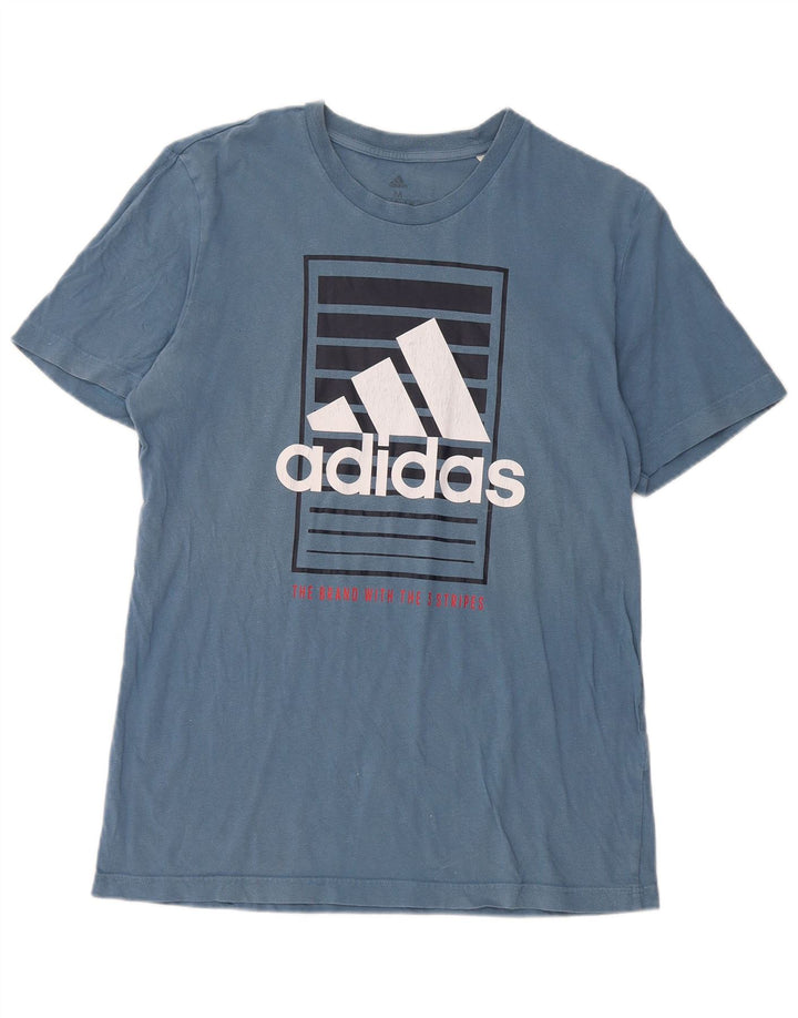 Adidas muška majica s grafičkim motivima, srednje plava