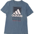 Adidas muška majica s grafičkim motivima, srednje plava