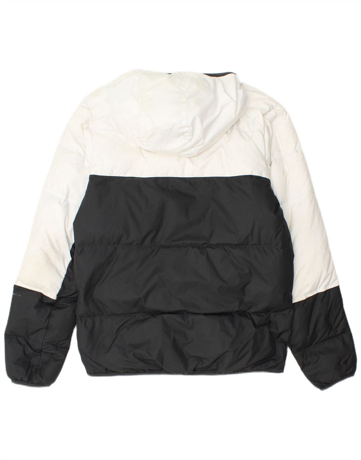 Nike muška podstavljena jakna s kapuljačom UK 36 mali crni poliester u boji