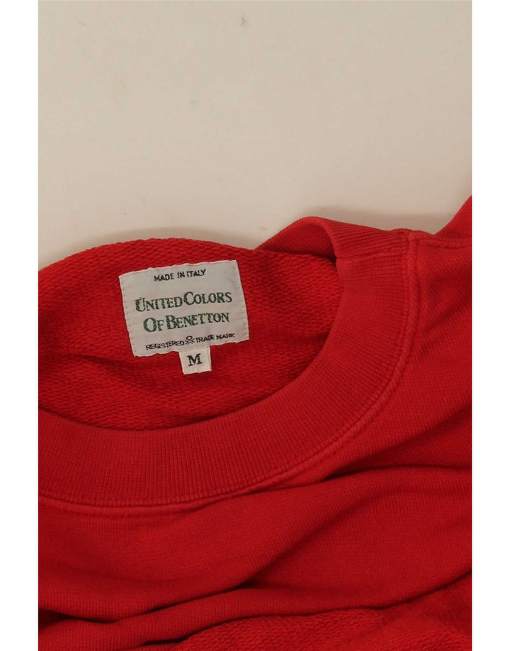 Benetton veliki ženski džemper UK 14 srednje crvene boje