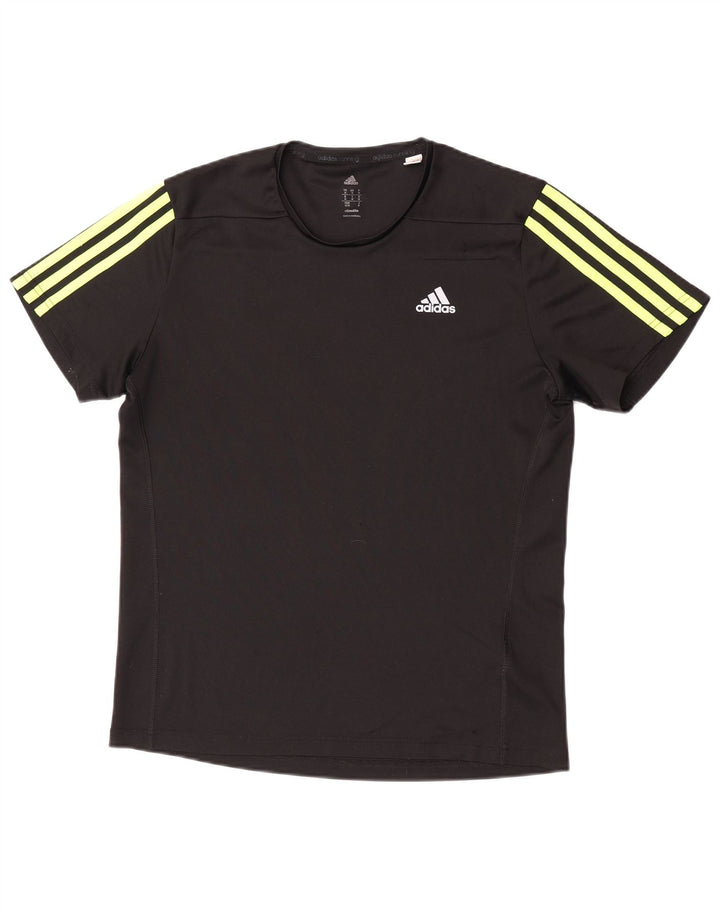 Adidas muška Climalite majica kratkih rukava srednji crni poliester