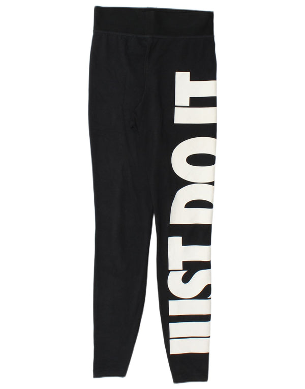 Nike ženske grafičke tajice UK 4 XS crni pamuk