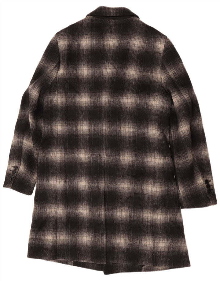 Svi sveti muški geometrijski kaput UK 40 Large Grey Plaid Classic