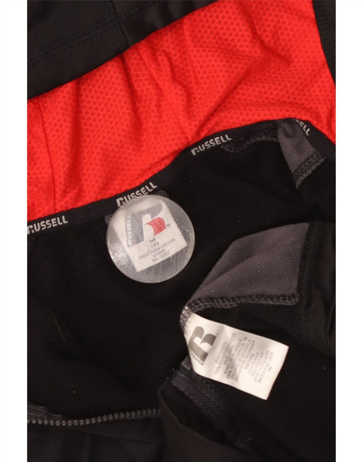 Russell atletski pulover s kapuljačom s patentnim zatvaračem za dječake 7-8 godina srednje crne boje
