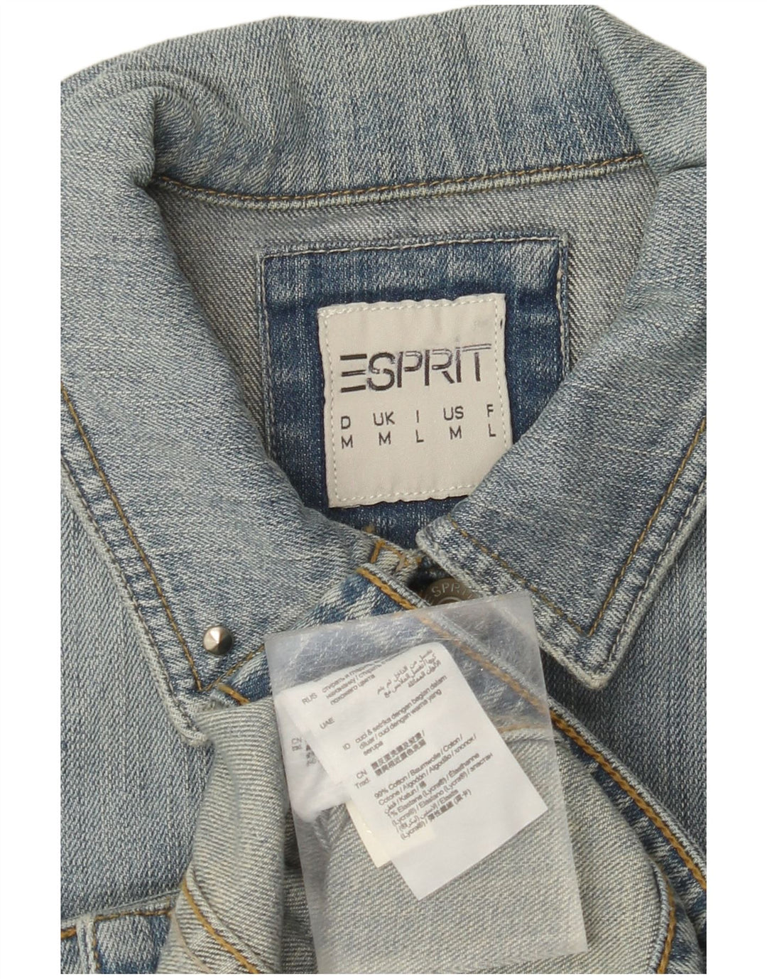 ESPRIT Ženska Chicago Bulls Graphic Denim Gilet UK 12 Srednje plavi pamuk