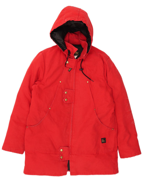 Richlu muški podstavljeni kaput s kapuljačom UK 40 Veliki crveni pamuk