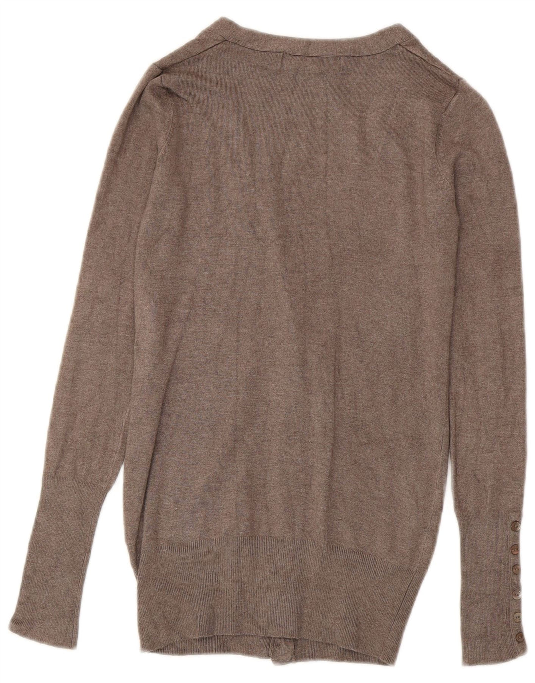 ZARA ženski kardigan pulover UK 10 Small Grey Rayon