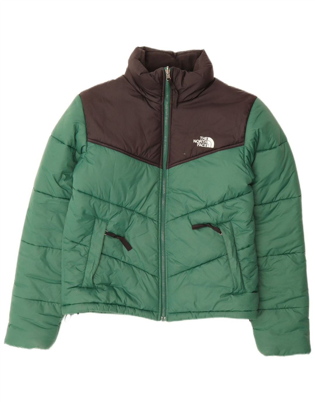 THE NORTH FACE Muška podstavljena jakna UK 36 Mali zeleni najlon u boji